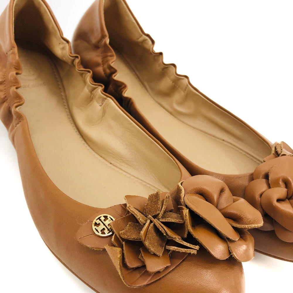 NWT Tory Burch Blossom Ballet Nappa Leather Flats - Picture 4 of 8